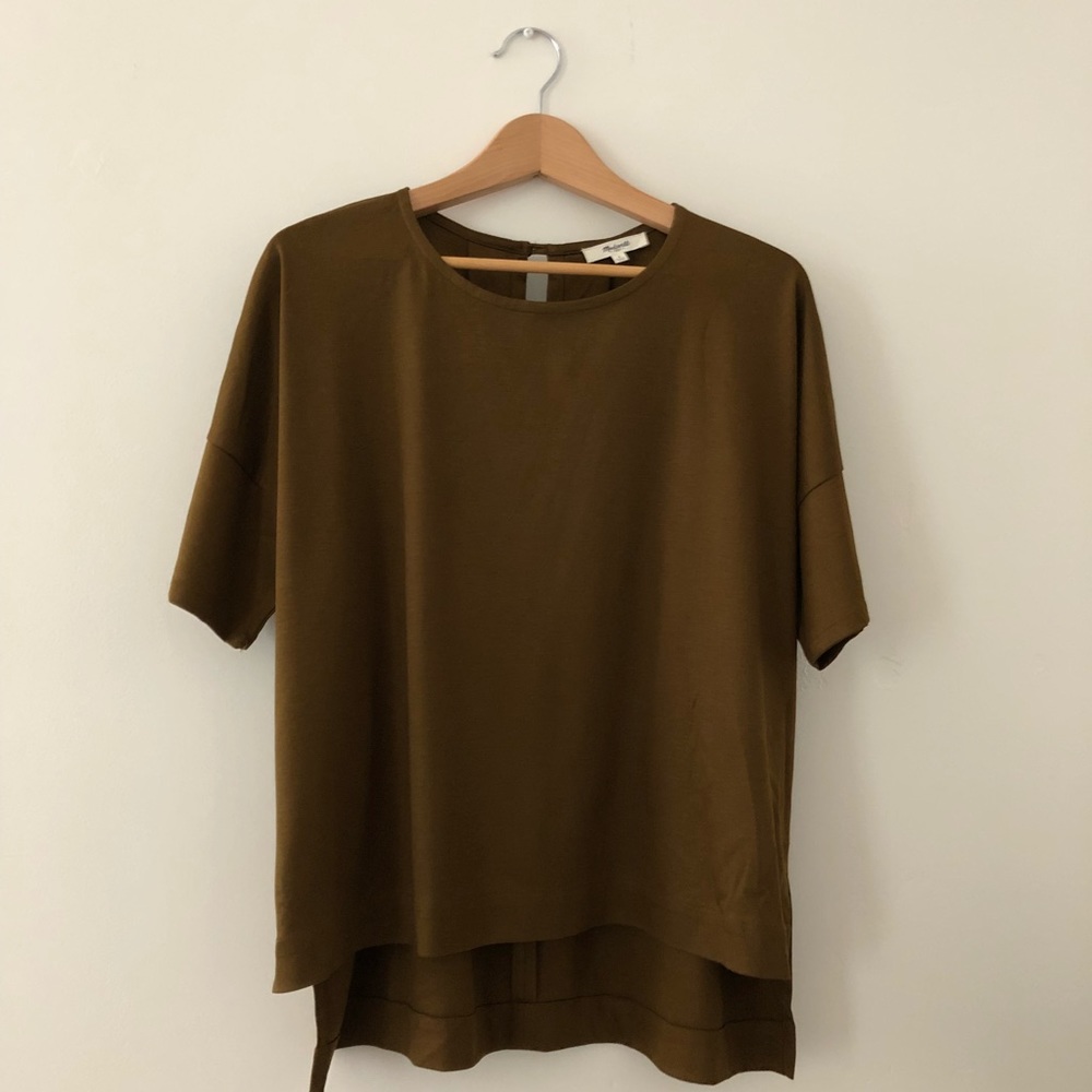 Madewell Olive Green top sz S